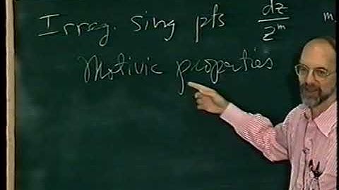 7.1 S. Bloch : Characteristic classes for linear differential equations