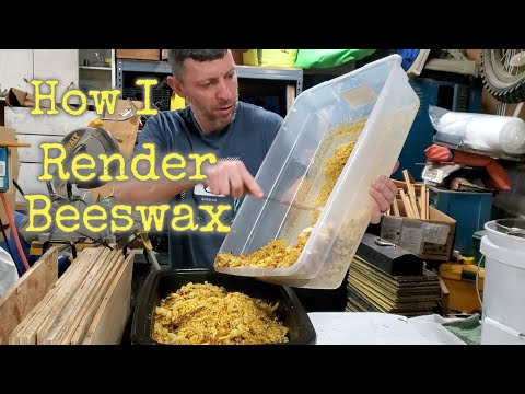 Fast and EASY way to render Honeybee wax | Cappings or brood comb