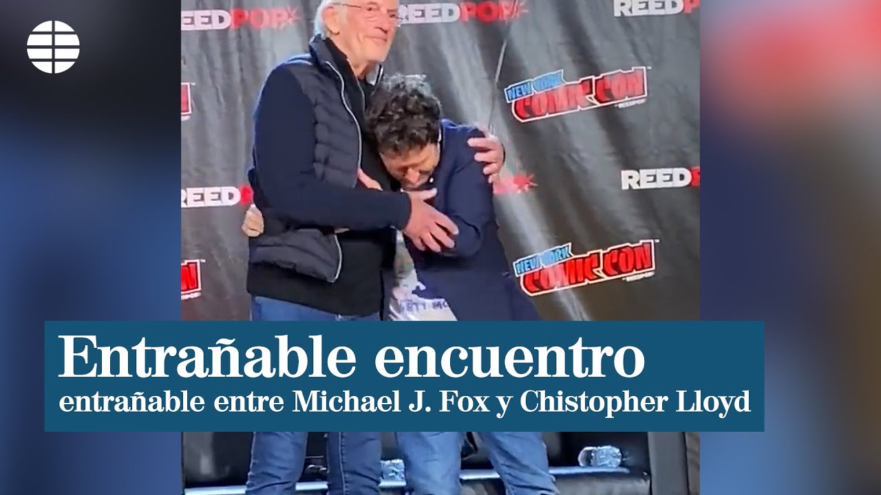 Emotivo reencuentro entre Michael J Fox y Christopher Lloyd por el aniversario de Regreso al futuro