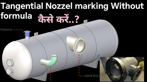 Tangential Nozzel ka marking without formula se.. #fabrication #industrial #mechanical