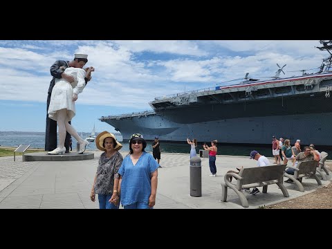 TRIP TO MT SOLEDAD NATIONAL VETERANS MEMORIAL,  USS MIDWAY AND HOTEL DEL CORONADO