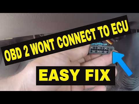 OBD2 not connecting to ECU easy fix