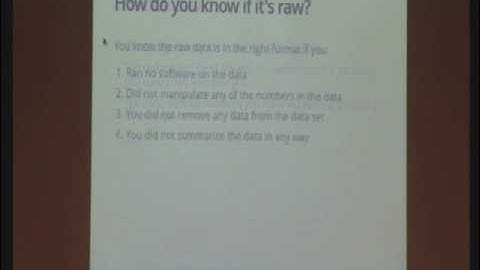 Lecture IV - Best practices for open and reproducible research