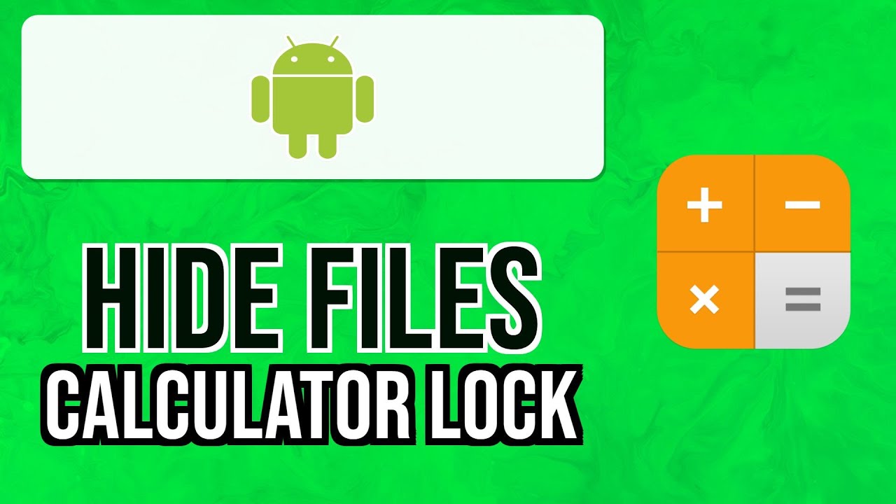 How to HIDE FILES and APPS on ANDROID Using CALCULATOR LOCK APP 2024 | Hide Files in Calculator