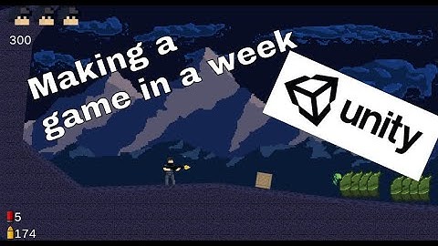 Game in a week 2 - Sidescrolling shooter - UNITY Timelapse