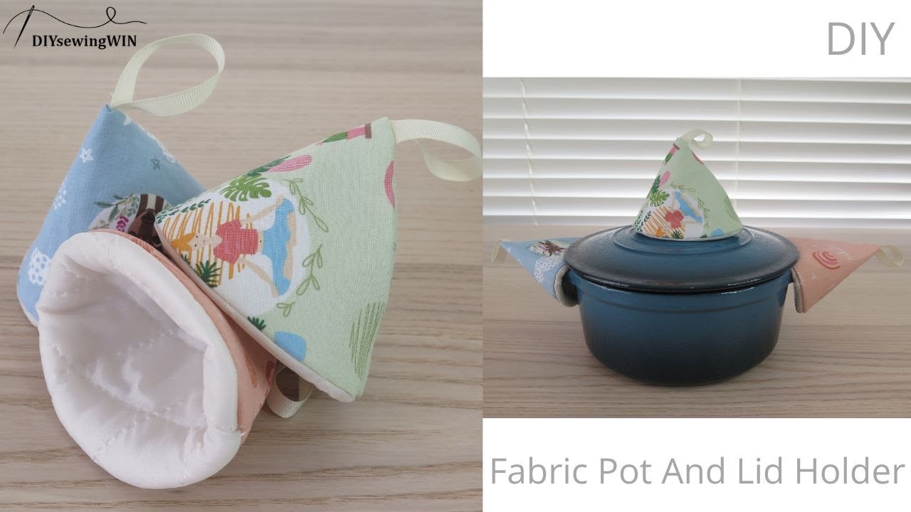 [DIYsewingWIN] DIY Fabric Pot and Lid Holder 隔熱墊 YouTube