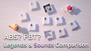 Cherry Profile ABS & PBT Keycaps, Legends & Typing Sounds Comparison