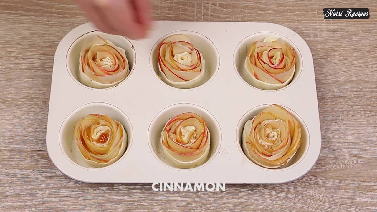 Puff Pastry Apple Blossom Youtube Puff Pastry Apple Blossom Youtube
