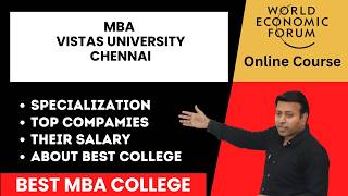 MBA at Vistas University | Chennai, Tamil Nadu | Complete Details