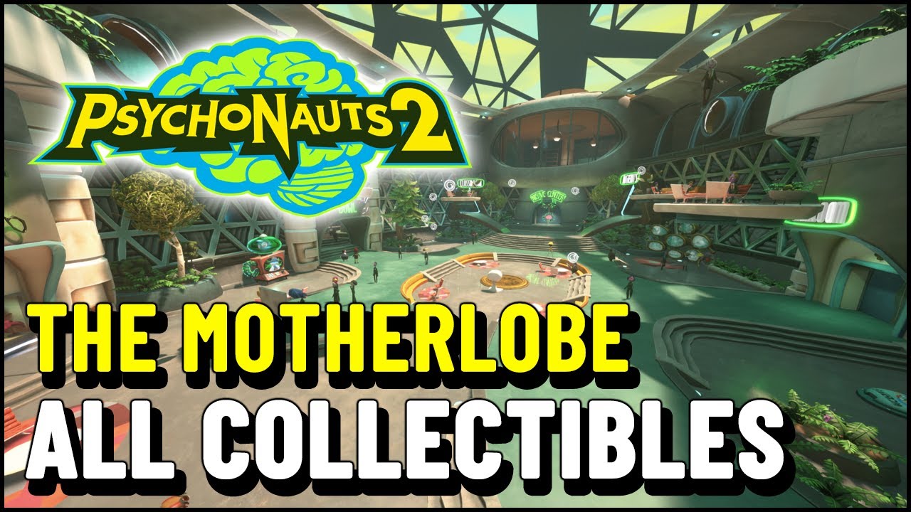 Psychonauts 2 The Motherlobe ALL COLLECTIBLES (PSI Challenge Cards &  Markers, Supply Chest & Keys) - YouTube