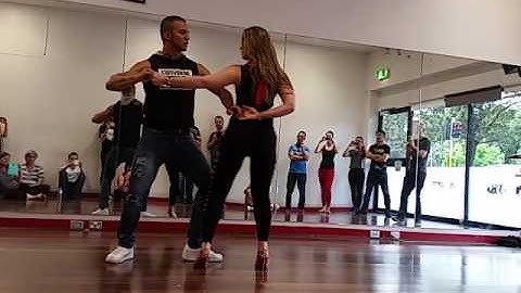 Zouk Demo - Arthur and Layssa - Latin dance Australia Workshop - September 2016