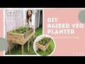 How To Make A DIY Raised Garden planter Box For Vegetables, With Legs!