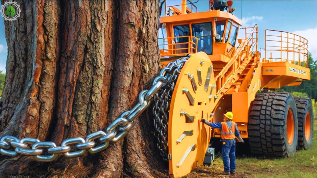 Extreme Dangerous Fastest Big Chainsaw Cutting Tree Machines | Monster ...