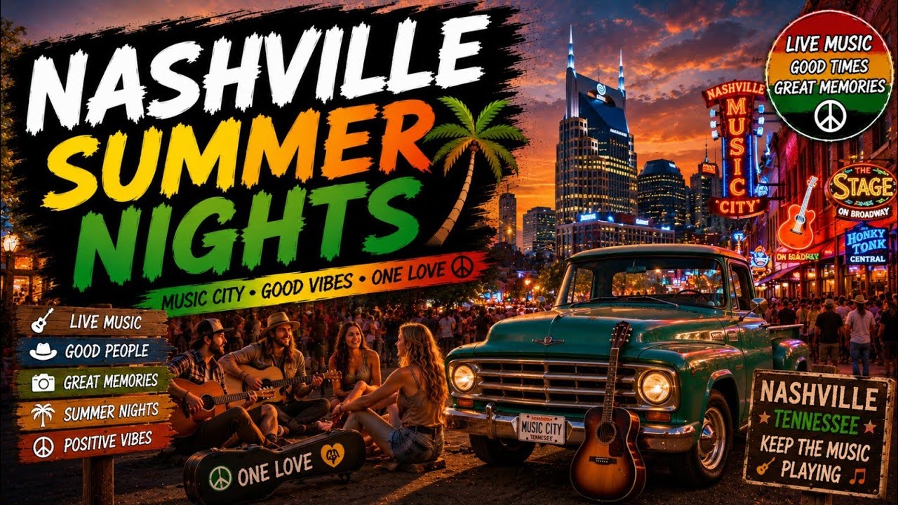 Nashville Summer Nights 🎸 Tropical Reggae Anthem - YouTube
