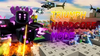 TRIUMPH HARDCORE MODE!?! (Beta) | Tower Defense Simulator ROBLOX