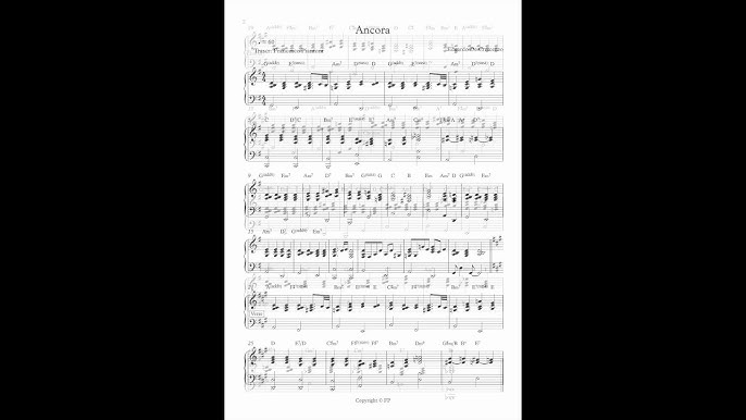 Ultimo - Piccola stella sheet music for piano [PDF], Piano&Vocal