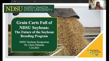 2021 NDSU Soybean Symposium: Soybean Breeding & Future of NDSU Soybean Program - Dr. Carrie Miranda