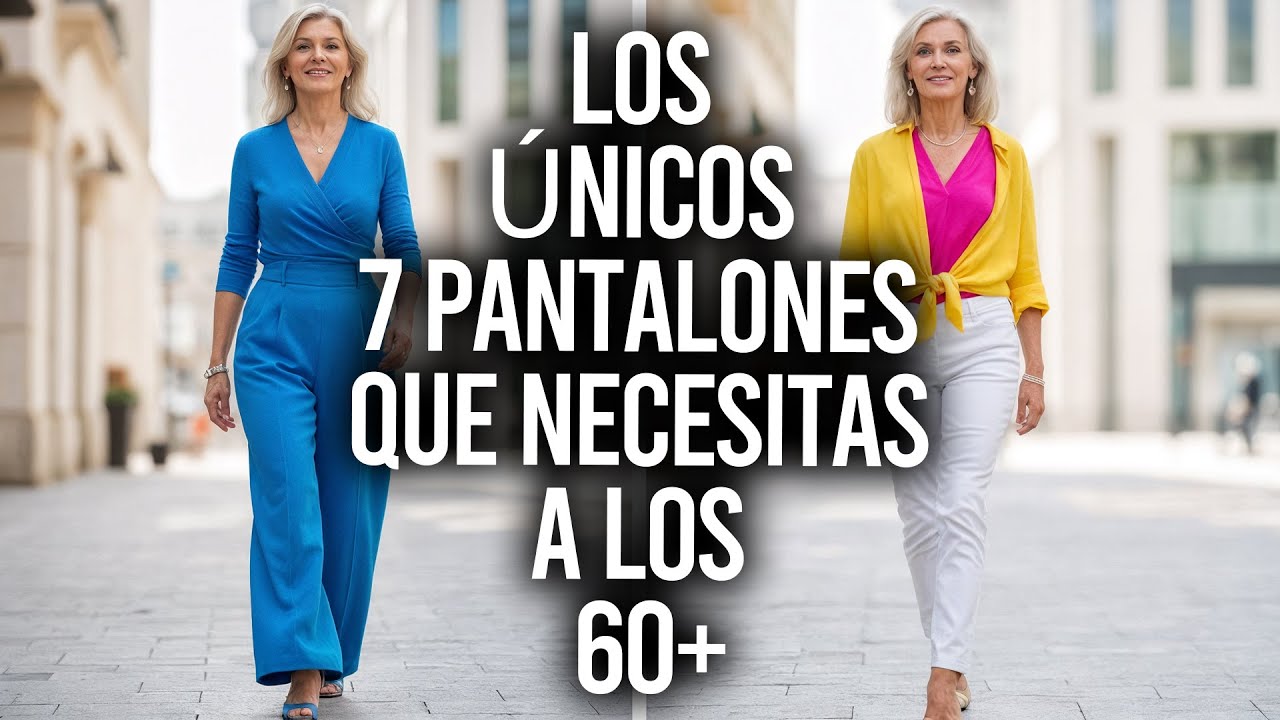 SOLO Estos 7 Pantalones Quedan PERFECTOS con Blusas después de los 60