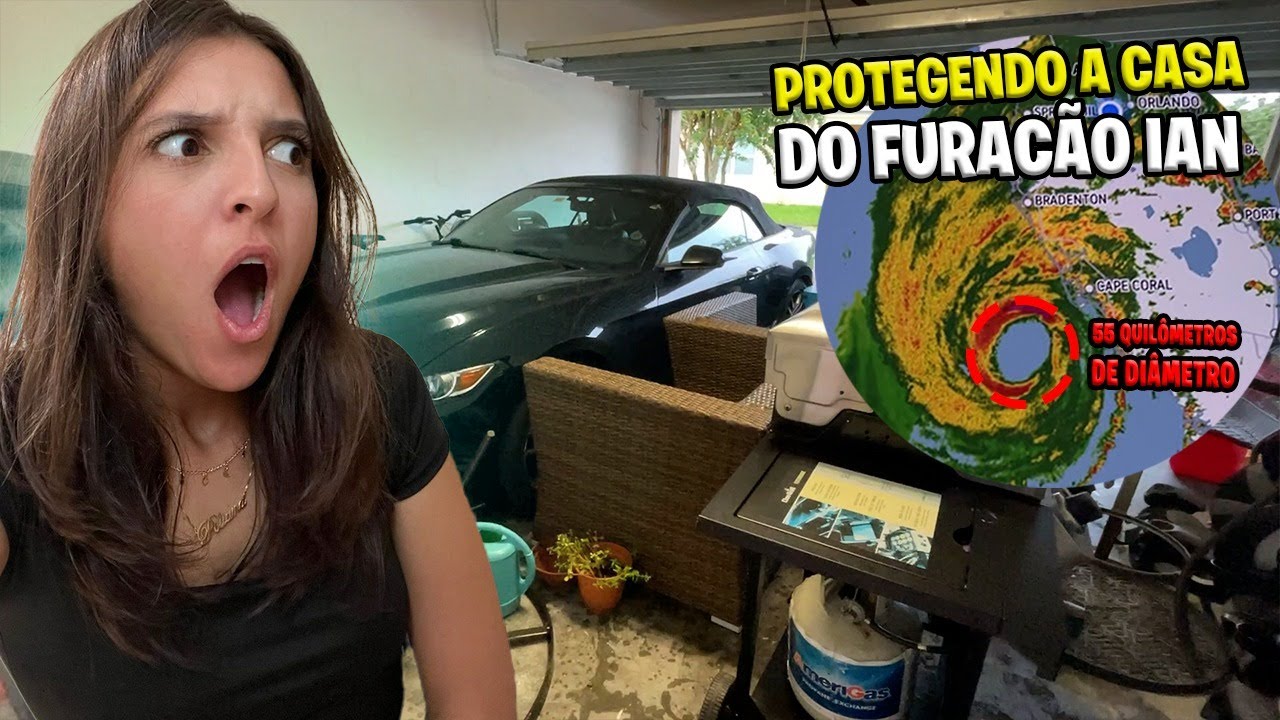 Guardamos todos os móveis pra dentro pro Furacão Ian passar!