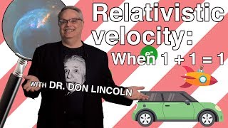 Relativistic velocity: When 1 + 1 = 1