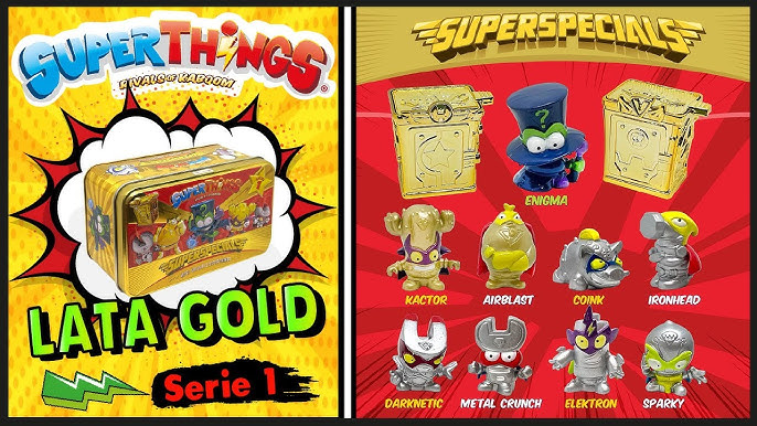 SUPERTHINGS Evolution series – Pack of 10 SuperThings (includes 1 gold  leader and 3 special glow in the dark SuperThings). Pack 1 of 2 :  : Toys & Games