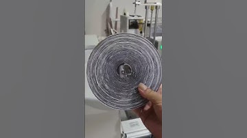 Automatic 0.5 to 25 meters velcro tape roll rewinding machine