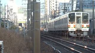 JR東海211系5000番台K16編成+313系1100番台快速名古屋行き通過