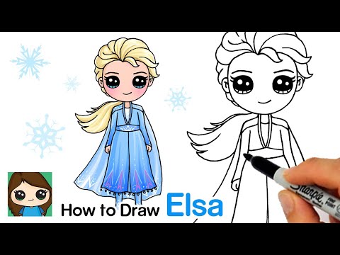 How to Draw Elsa | Disney Frozen 2