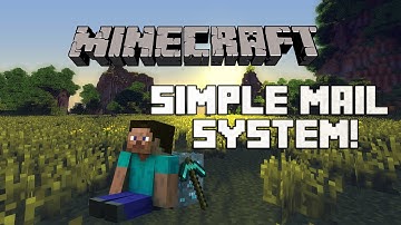 Minecraft 1.8.1 Redstone Tutorial: How to Make a Simple Mail System! (2014) (HD)