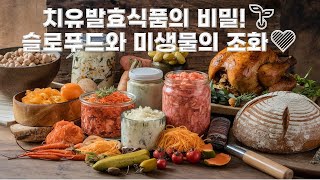 치유발효식품의 비밀! 🍶 미생물과 슬로푸드의 놀라운 효과