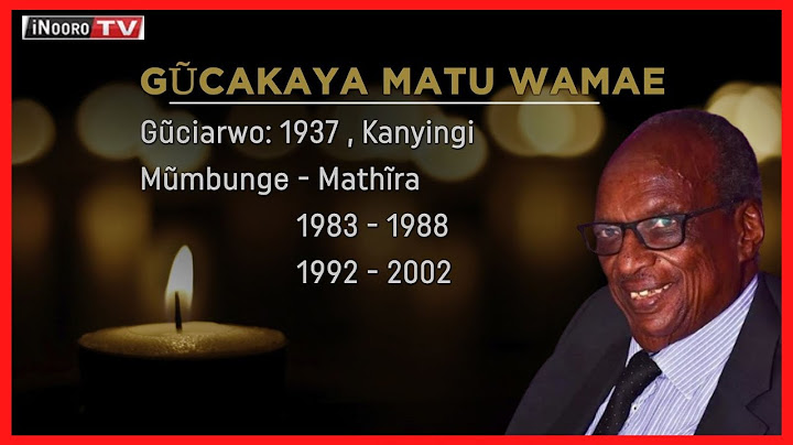 President wa tene Uhuru Kenyatta gũcakaya ũrĩa warĩ mũmbunge wa Mathira Matu Wamae