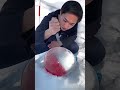 ※真似厳禁！【氷風船でイナズマイレブン必殺技(雰囲気)】#shorts #北海道 #イナズマイレブン