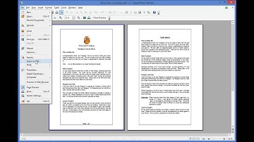 CAT 12 OpenOffice Writer 4.1 - 06 File Management - Prepare and Publish