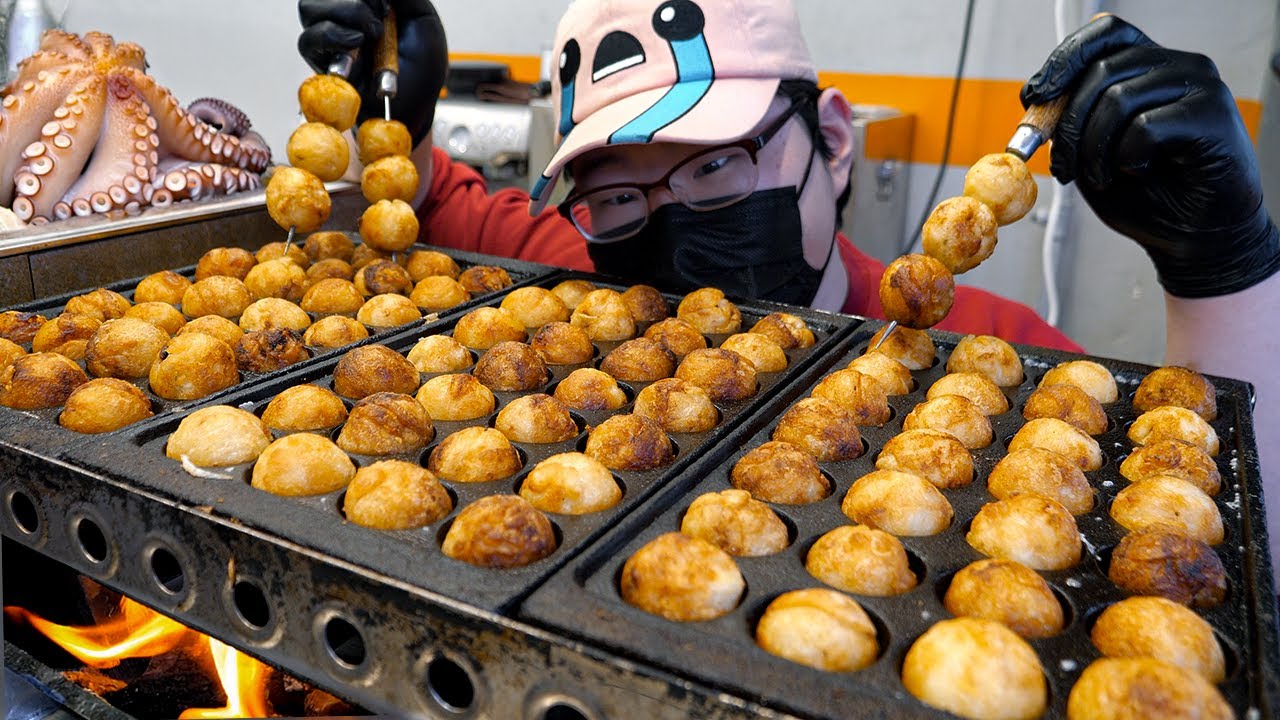 Невероятно! Съел 180 000 тако-яки и открыл свою лавку – Корейская уличная еда