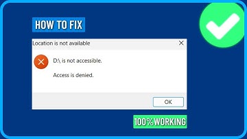 How to Fix Drive is Not Accessible Access Denied Error in Windows 11/10/8/7
