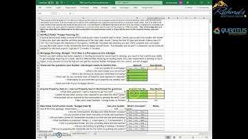 Residential Land Development Cash Flow Planning Worksheet Example