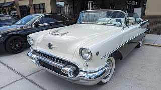 Gorgeous 1955 Olds Super 88 CONVERTIBLE with RARE  CONTINENTAL KIT Rocket Power Oldsmobile 55