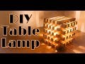 Diy Night Lamp How To Make Night Table Lamp With Wood Easy