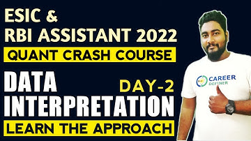 Data Interpretation Shortcut Techniques Day - 2 || RBI Assistant 2022 || ESIC 2022 || Career Definer