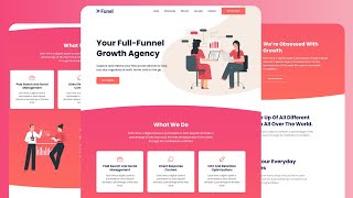 Create Agency Website Using HTML CSS & JavaScript | Step-by-Step