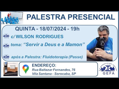 Assista: Palestra Presencial - c/ WILSON RODRIGUES JÚNIOR (18/07/2024)