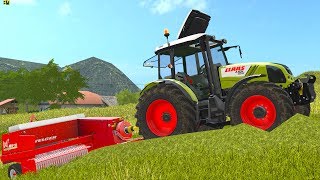 Baling small square bales in South-east Slovenia - Farming 17