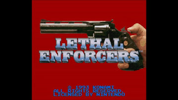 Lethal Enforcers - Super Nintendo Entertainment System - Intro & Title Screen