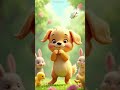 puppy dance in the garden #funny #shorts #shortsfeed