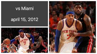 Famous Carmelo Anthony 42 pts vs Miami Heat Highlights (april 15, 2012) Net Worth