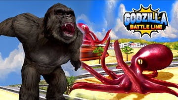KONG VS GIANT OCTOPUS 1962  EPIC MOVIE BATTLE GAMEPLAY GODZILLA BATTLE LINE STudio Mode コング vs 大ダコ