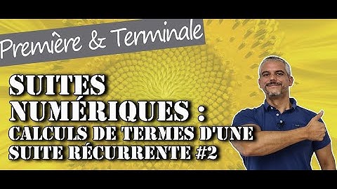 Suites Numériques : Calculs de termes d
