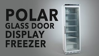 Polar Glass Door Display Freezer 365Ltr White (CB921)