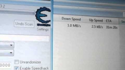Speed up Utorrent 3.2 with Cheat Engine 6.2