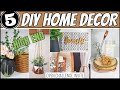 5 DIY HOME DECOR - Leather Plant Hanger, Boho stencil, Paint Drip Technique, Wood Stand OPEN INVITE